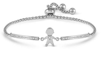 Bransoletka Milleluci Chłopiec – 028016 027 - stal nierdzewna, srebrna, regulowanad.jpg